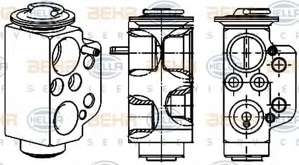 HELLA 8UW 351 234-471 Расширительный клапан, кондиционер для VOLKSWAGEN T5 MULTIVAN (Фольксваген T5 мультиван) HELLA 8UW 351 234-471 Расширительный клапан, кондиционер для VOLKSWAGEN T5 MULTIVAN (Фольксваген T5 мультиван)