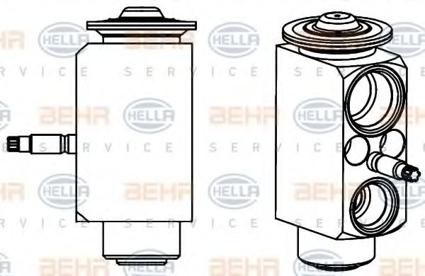 HELLA 8UW 351 234-551 Расширительный клапан, кондиционер для FORD FOCUS III (Форд Фокус 3) HELLA 8UW 351 234-551 Расширительный клапан, кондиционер для FORD FOCUS III (Форд Фокус 3)