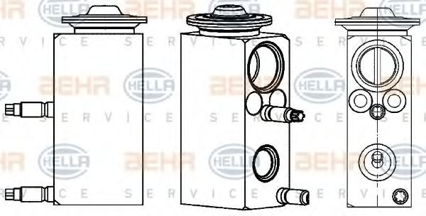 HELLA 8UW 351 234-581 форсунка, расширительный клапан для FORD MONDEO IV (Форд Мондео 4) HELLA 8UW 351 234-581 форсунка, расширительный клапан для FORD MONDEO IV (Форд Мондео 4)