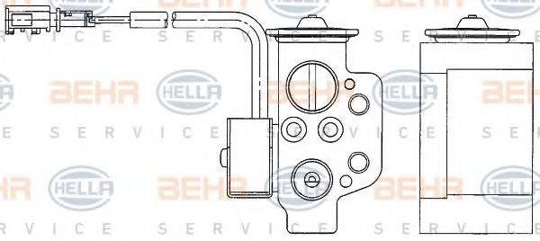 HELLA 8UW 351 234-611 форсунка, расширительный клапан для AUDI Q5 (Ауди Кью 5) HELLA 8UW 351 234-611 форсунка, расширительный клапан для AUDI Q5 (Ауди Кью 5)