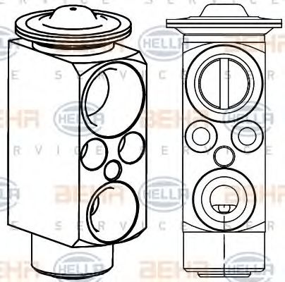 HELLA 8UW 351 234-621 форсунка, расширительный клапан для BMW X5 (Бмв Х5) HELLA 8UW 351 234-621 форсунка, расширительный клапан для BMW X5 (Бмв Х5)