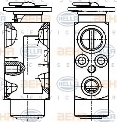 HELLA 8UW 351 239-011 Расширительный клапан, кондиционер для VOLVO FH 12 (Вольво Фх 12) HELLA 8UW 351 239-011 Расширительный клапан, кондиционер для VOLVO FH 12 (Вольво Фх 12)