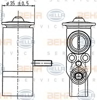 HELLA 8UW 351 239-021 Расширительный клапан, кондиционер для MERCEDES-BENZ SLK (Мэрcэдэс-бэнз Слк) HELLA 8UW 351 239-021 Расширительный клапан, кондиционер для MERCEDES-BENZ SLK (Мэрcэдэс-бэнз Слк)