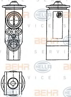 HELLA 8UW 351 239-071 Расширительный клапан, кондиционер для VOLKSWAGEN T4 MULTIVAN (Фольксваген Т4 мултиvан) HELLA 8UW 351 239-071 Расширительный клапан, кондиционер для VOLKSWAGEN T4 MULTIVAN (Фольксваген Т4 мултиvан)
