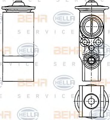HELLA 8UW 351 239-651 Расширительный клапан, кондиционер для CITROËN XSARA (CитроËн Ксара) HELLA 8UW 351 239-651 Расширительный клапан, кондиционер для CITROËN XSARA (CитроËн Ксара)