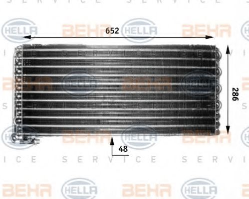 HELLA 8FC 351 300-071 Конденсатор, кондиционер для MAN M 90 (Ман М 90) HELLA 8FC 351 300-071 Конденсатор, кондиционер для MAN M 90 (Ман М 90)