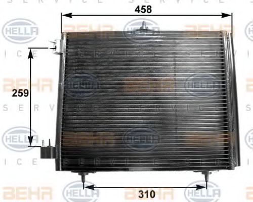HELLA 8FC 351 300-371 Конденсатор, кондиционер для CITROëN (Cитроëн) HELLA 8FC 351 300-371 Конденсатор, кондиционер для CITROëN (Cитроëн)