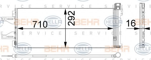 HELLA 8FC 351 301-661 Конденсатор, кондиционер для CITROëN (Cитроëн) HELLA 8FC 351 301-661 Конденсатор, кондиционер для CITROëN (Cитроëн)