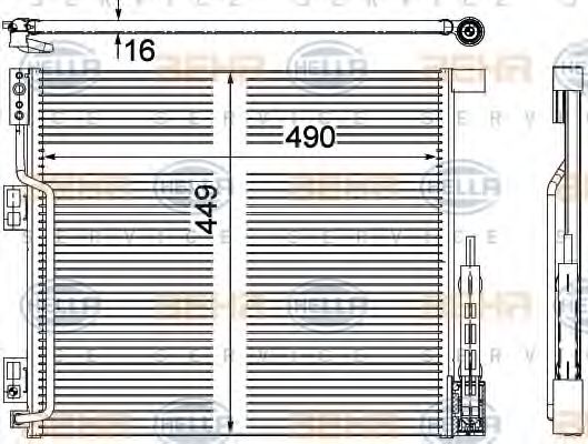 HELLA 8FC 351 309-181 Конденсатор, кондиционер для NISSAN (Ниссан) HELLA 8FC 351 309-181 Конденсатор, кондиционер для NISSAN (Ниссан)