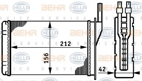 HELLA 8FH 351 311-051 Теплообменник, отопление салона для RENAULT ENCORE (Рено Энcорэ) HELLA 8FH 351 311-051 Теплообменник, отопление салона для RENAULT ENCORE (Рено Энcорэ)