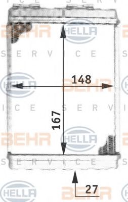 HELLA 8FH 351 313-081 Теплообменник, отопление салона для MITSUBISHI LANCER IV (Митсубиши/митсубиси Ланcэр иv) HELLA 8FH 351 313-081 Теплообменник, отопление салона для MITSUBISHI LANCER IV (Митсубиши/митсубиси Ланcэр иv)