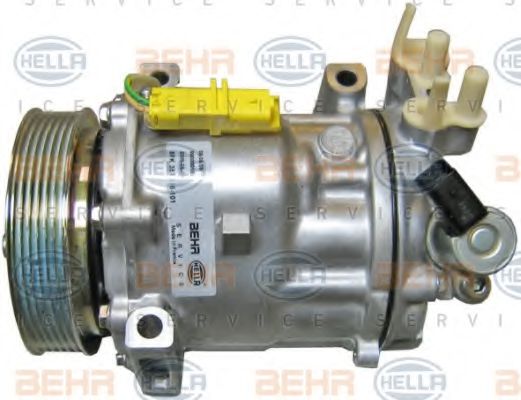 HELLA 8FK 351 316-101 Компрессор, кондиционер для PEUGEOT 407 (Пежо 407) HELLA 8FK 351 316-101 Компрессор, кондиционер для PEUGEOT 407 (Пежо 407)