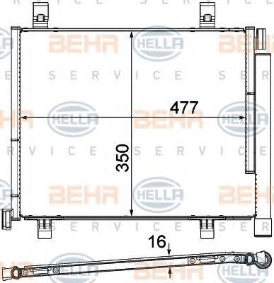 HELLA 8FC 351 319-601 Конденсатор, кондиционер для VOLKSWAGEN UP (Фольксваген Уп) HELLA 8FC 351 319-601 Конденсатор, кондиционер для VOLKSWAGEN UP (Фольксваген Уп)