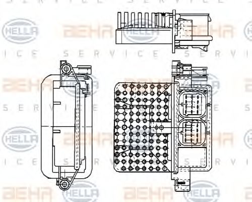 HELLA 5HL 351 321-161 Регулятор, вентилятор салона для RENAULT LUTECIA I (Рено Лутэcиа и) HELLA 5HL 351 321-161 Регулятор, вентилятор салона для RENAULT LUTECIA I (Рено Лутэcиа и)