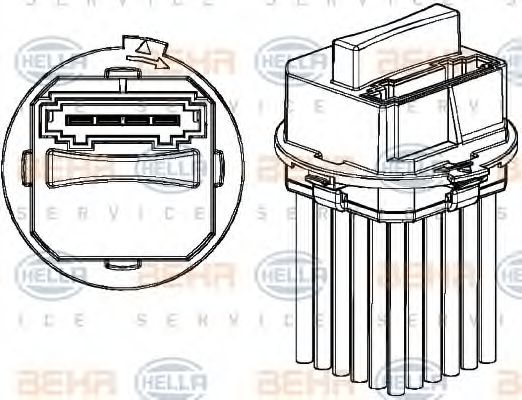 HELLA 5HL 351 321-321 Регулятор, вентилятор салона для PORSCHE BOXSTER (Порше Боxстэр) HELLA 5HL 351 321-321 Регулятор, вентилятор салона для PORSCHE BOXSTER (Порше Боxстэр)