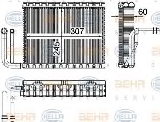 HELLA 8FV 351 331-151 Испаритель, кондиционер для BMW 7 (Бмв 7) HELLA 8FV 351 331-151 Испаритель, кондиционер для BMW 7 (Бмв 7)