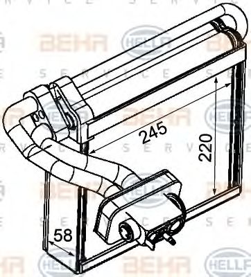 HELLA 8FV 351 331-231 Испаритель, кондиционер для FORD GRAND C-MAX (Форд Гранд c-маx) HELLA 8FV 351 331-231 Испаритель, кондиционер для FORD GRAND C-MAX (Форд Гранд c-маx)