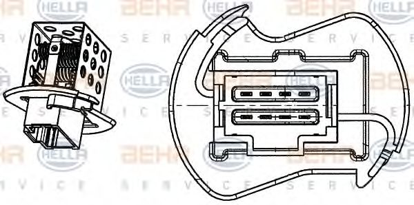 HELLA 9ML 351 332-251 Сопротивление, вентилятор салона для NISSAN INTERSTAR (Ниссан Интэрстар) HELLA 9ML 351 332-251 Сопротивление, вентилятор салона для NISSAN INTERSTAR (Ниссан Интэрстар)