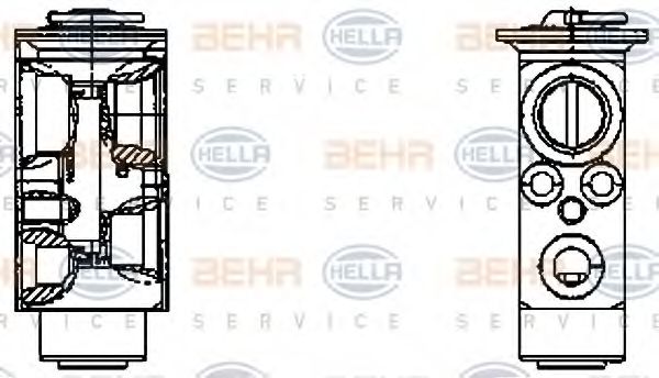HELLA 8UW 351 336-151 Расширительный клапан, кондиционер для VOLVO FH 12 (Вольво Фх 12) HELLA 8UW 351 336-151 Расширительный клапан, кондиционер для VOLVO FH 12 (Вольво Фх 12)