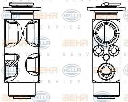 HELLA 8UW 351 336-161 Расширительный клапан, кондиционер для MAN TGL (Ман Тгл) HELLA 8UW 351 336-161 Расширительный клапан, кондиционер для MAN TGL (Ман Тгл)