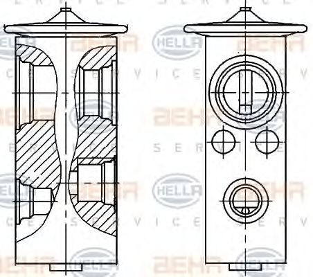 HELLA 8UW 351 336-311 Расширительный клапан, кондиционер для SCANIA 4 (Сканиа 4) HELLA 8UW 351 336-311 Расширительный клапан, кондиционер для SCANIA 4 (Сканиа 4)