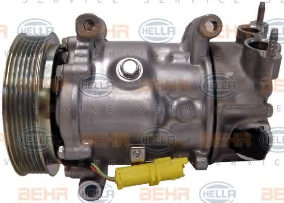 HELLA 8FK 351 340-581 Компрессор, кондиционер для PEUGEOT 207 (Пежо 207) HELLA 8FK 351 340-581 Компрессор, кондиционер для PEUGEOT 207 (Пежо 207)