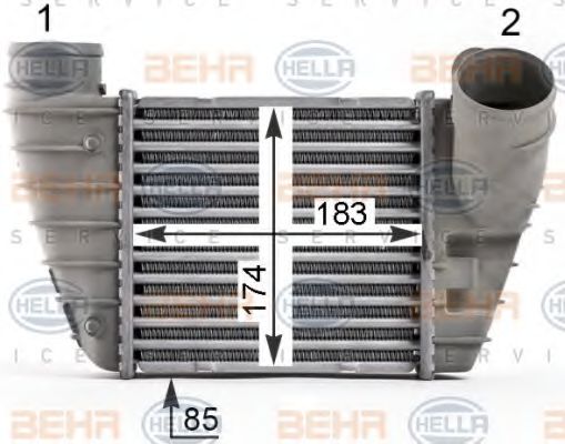 HELLA 8ML 376 700-051 Интеркулер для AUDI TT (Ауди Тт) HELLA 8ML 376 700-051 Интеркулер для AUDI TT (Ауди Тт)