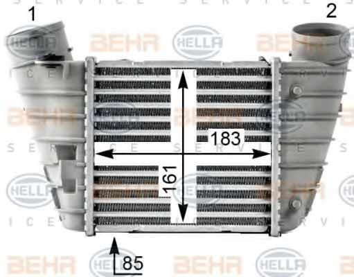 HELLA 8ML 376 700-061 Интеркулер для AUDI TT (Ауди Тт) HELLA 8ML 376 700-061 Интеркулер для AUDI TT (Ауди Тт)