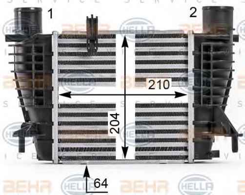 HELLA 8ML 376 700-131 Интеркулер для NISSAN CUBE (Ниссан Cубэ) HELLA 8ML 376 700-131 Интеркулер для NISSAN CUBE (Ниссан Cубэ)
