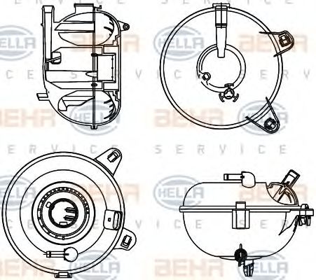 HELLA 8MA 376 702-464 Компенсационный бак, охлаждающая жидкость для VOLKSWAGEN JETTA VII (Фольксваген Джетта 7) HELLA 8MA 376 702-464 Компенсационный бак, охлаждающая жидкость для VOLKSWAGEN JETTA VII (Фольксваген Джетта 7)