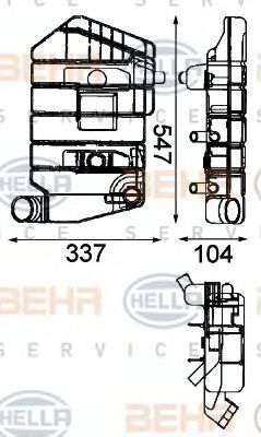 HELLA 8MA 376 705-071 Компенсационный бак, охлаждающая жидкость для DAF 95 XF (Даф 95 xф) HELLA 8MA 376 705-071 Компенсационный бак, охлаждающая жидкость для DAF 95 XF (Даф 95 xф)