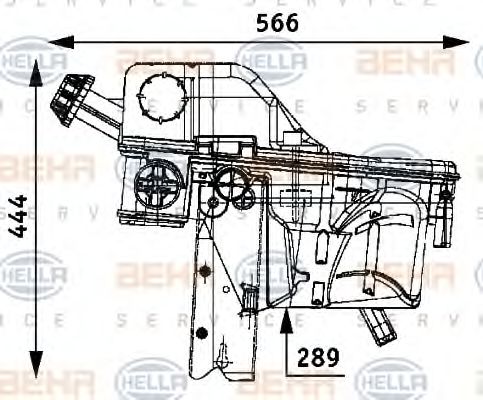 HELLA 8MA 376 705-081 Компенсационный бак, охлаждающая жидкость для MERCEDES-BENZ ACTROS (Мэрcэдэс-бэнз Аcтрос) HELLA 8MA 376 705-081 Компенсационный бак, охлаждающая жидкость для MERCEDES-BENZ ACTROS (Мэрcэдэс-бэнз Аcтрос)