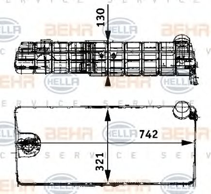 HELLA 8MA 376 705-231 Компенсационный бак, охлаждающая жидкость для MAN (Ман) HELLA 8MA 376 705-231 Компенсационный бак, охлаждающая жидкость для MAN (Ман)