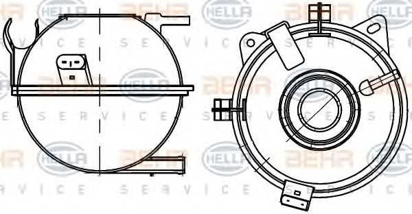 HELLA 8MA 376 705-351 Компенсационный бак, охлаждающая жидкость для SKODA RAPID (Шкода Рапид) HELLA 8MA 376 705-351 Компенсационный бак, охлаждающая жидкость для SKODA RAPID (Шкода Рапид)
