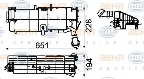 HELLA 8MA 376 705-361 Компенсационный бак, охлаждающая жидкость для MERCEDES-BENZ AXOR 2 (Мэрcэдэс-бэнз Аxор 2) HELLA 8MA 376 705-361 Компенсационный бак, охлаждающая жидкость для MERCEDES-BENZ AXOR 2 (Мэрcэдэс-бэнз Аxор 2)