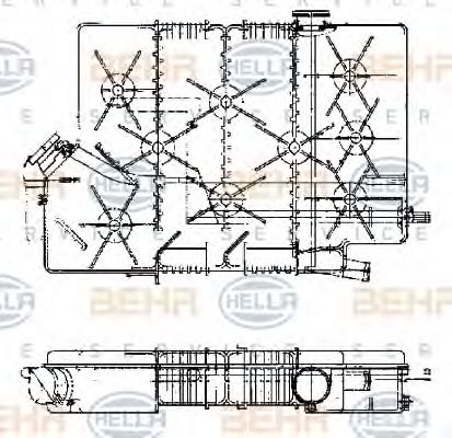 HELLA 8MA 376 705-371 Компенсационный бак, охлаждающая жидкость для MAN (Ман) HELLA 8MA 376 705-371 Компенсационный бак, охлаждающая жидкость для MAN (Ман)