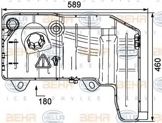 HELLA 8MA 376 705-511 Компенсационный бак, охлаждающая жидкость для IVECO TRAKKER (Ивеко Траккэр) HELLA 8MA 376 705-511 Компенсационный бак, охлаждающая жидкость для IVECO TRAKKER (Ивеко Траккэр)