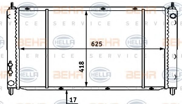 HELLA 8MK 376 707-181 Радиатор, охлаждение двигателя для HONDA (Хонда) HELLA 8MK 376 707-181 Радиатор, охлаждение двигателя для HONDA (Хонда)