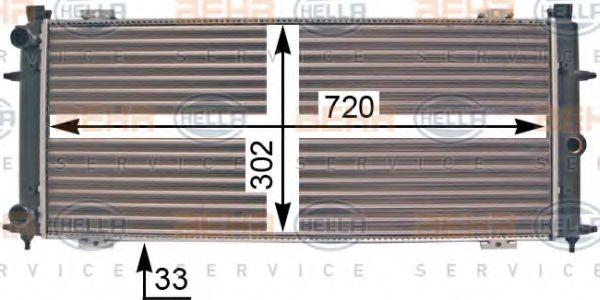 HELLA 8MK 376 707-301 Радиатор, охлаждение двигателя для VOLKSWAGEN T4 MULTIVAN (Фольксваген Т4 мултиvан) HELLA 8MK 376 707-301 Радиатор, охлаждение двигателя для VOLKSWAGEN T4 MULTIVAN (Фольксваген Т4 мултиvан)