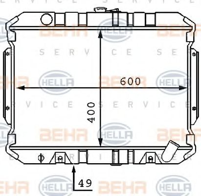 HELLA 8MK 376 707-581 Радиатор, охлаждение двигателя для MITSUBISHI PAJERO/SHOGUN (Митсубиши/митсубиси Пажэро/шогун) HELLA 8MK 376 707-581 Радиатор, охлаждение двигателя для MITSUBISHI PAJERO/SHOGUN (Митсубиши/митсубиси Пажэро/шогун)