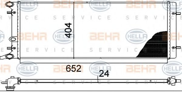 HELLA 8MK 376 713-781 Радиатор, охлаждение двигателя для AUDI TT (Ауди Тт) HELLA 8MK 376 713-781 Радиатор, охлаждение двигателя для AUDI TT (Ауди Тт)