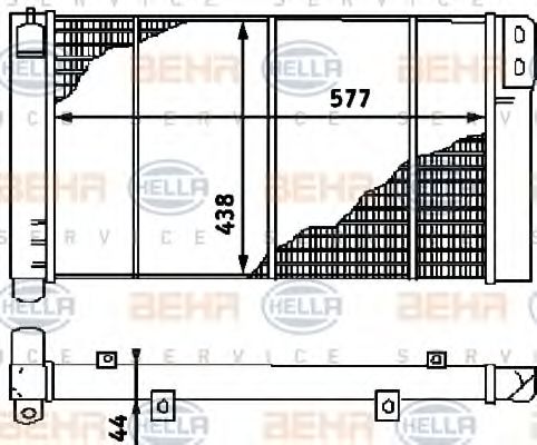 HELLA 8MK 376 715-111 Радиатор, охлаждение двигателя для VOLKSWAGEN T3 CARAVELLE (Фольксваген Т3 cараvэллэ) HELLA 8MK 376 715-111 Радиатор, охлаждение двигателя для VOLKSWAGEN T3 CARAVELLE (Фольксваген Т3 cараvэллэ)