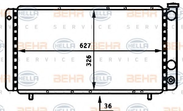 HELLA 8MK 376 715-511 Радиатор, охлаждение двигателя для RENAULT ESPACE (Рено Эспаcэ) HELLA 8MK 376 715-511 Радиатор, охлаждение двигателя для RENAULT ESPACE (Рено Эспаcэ)