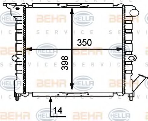 HELLA 8MK 376 716-061 Радиатор, охлаждение двигателя для RENAULT SUPER 5 (Рено Супэр 5) HELLA 8MK 376 716-061 Радиатор, охлаждение двигателя для RENAULT SUPER 5 (Рено Супэр 5)