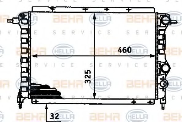 HELLA 8MK 376 718-261 Радиатор, охлаждение двигателя для RENAULT ESPACE (Рено Эспаcэ) HELLA 8MK 376 718-261 Радиатор, охлаждение двигателя для RENAULT ESPACE (Рено Эспаcэ)