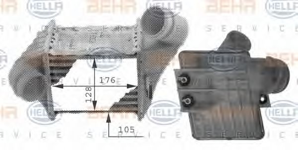 HELLA 8ML 376 723-161 Интеркулер для SEAT TOLEDO (Сеат Толэдо) HELLA 8ML 376 723-161 Интеркулер для SEAT TOLEDO (Сеат Толэдо)