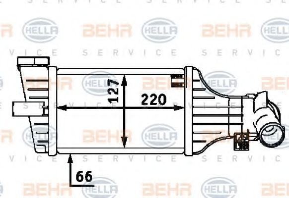 HELLA 8ML 376 723-411 Интеркулер для OPEL ZAFIRA A (Опель Зафира а) HELLA 8ML 376 723-411 Интеркулер для OPEL ZAFIRA A (Опель Зафира а)
