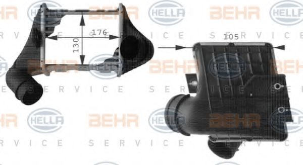 HELLA 8ML 376 724-451 Интеркулер для SEAT TOLEDO (Сеат Толэдо) HELLA 8ML 376 724-451 Интеркулер для SEAT TOLEDO (Сеат Толэдо)