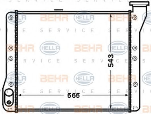HELLA 8MK 376 726-721 Радиатор, охлаждение двигателя для VOLKSWAGEN LT 40-55 I (Фольксваген Лт 40-55 и) HELLA 8MK 376 726-721 Радиатор, охлаждение двигателя для VOLKSWAGEN LT 40-55 I (Фольксваген Лт 40-55 и)