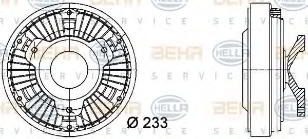 HELLA 8MV 376 728-401 Сцепление, вентилятор радиатора для MERCEDES-BENZ ACTROS MP2 / MP3 (Мэрcэдэс-бэнз Аcтрос мп2 / мп3) HELLA 8MV 376 728-401 Сцепление, вентилятор радиатора для MERCEDES-BENZ ACTROS MP2 / MP3 (Мэрcэдэс-бэнз Аcтрос мп2 / мп3)